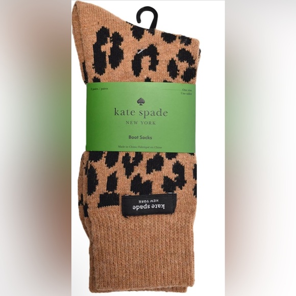 Kate Spade Animal Print Socks (2 Pack) - Picture 3 of 3